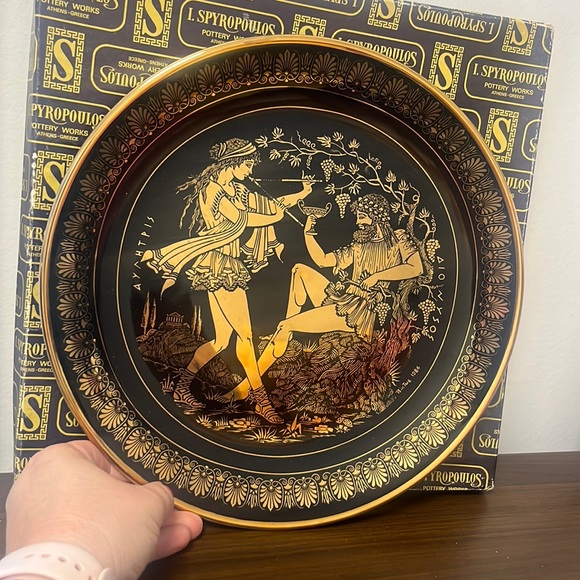 I.SPYROPOULOS ギリシャ 24K GOLD 飾り皿 灰皿